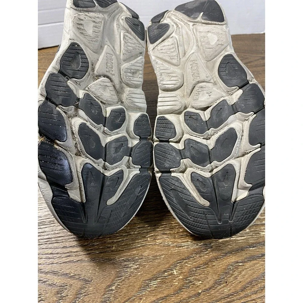 HOKA One One Clifton 10 1162030 GYST Grey /White/Black Mens Size 12 D F27525C